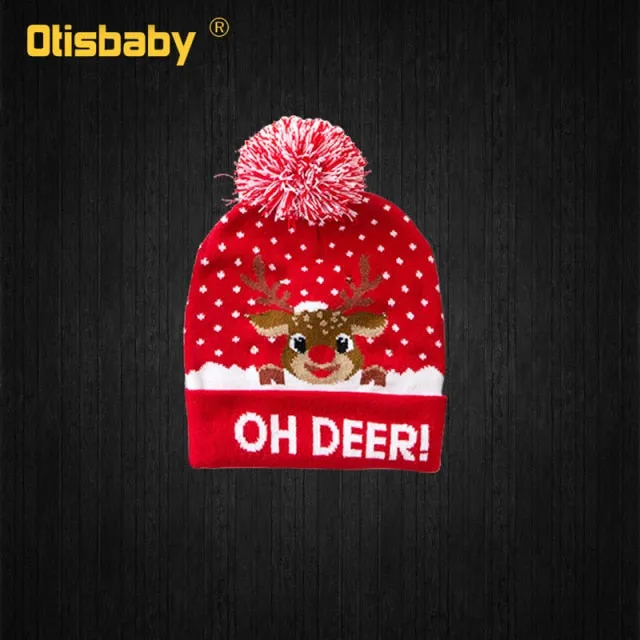 Free Shipping Father Mother Kids Baby Girl Boy Family Matching Christmas Pajamas and Hat Men Women Children Family Clothing Sets