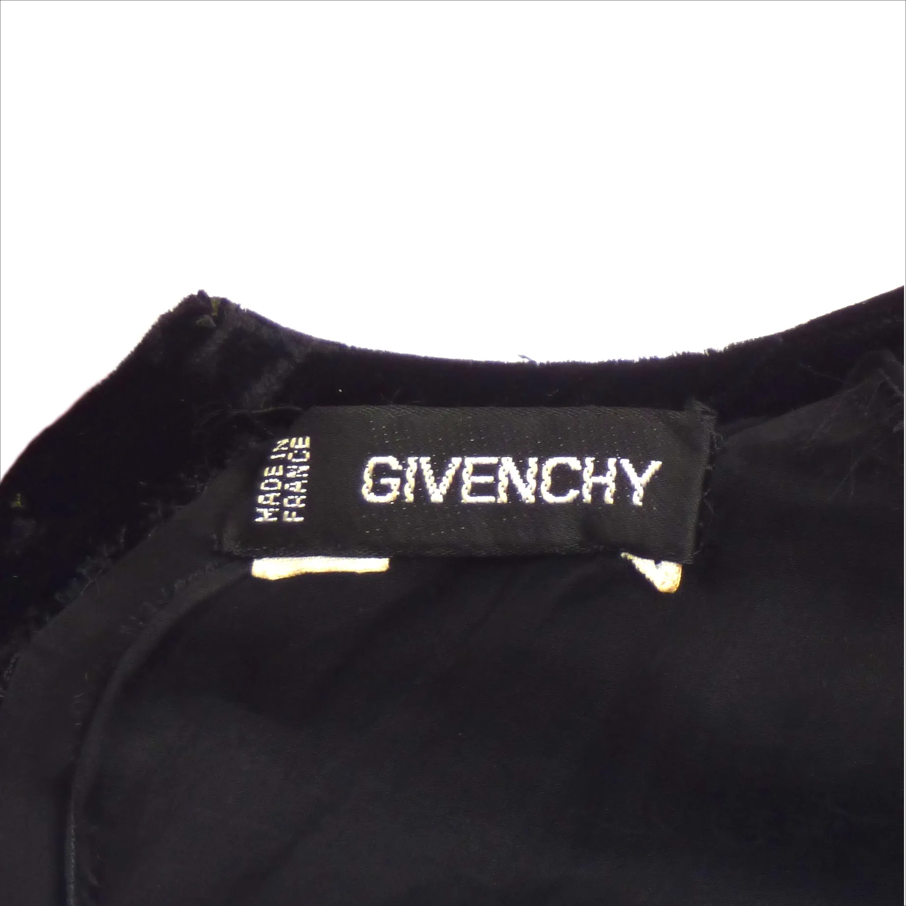 GIVENCHY HAUTE COUTURE-1980s Black Velvet Sac Dress, Size-6