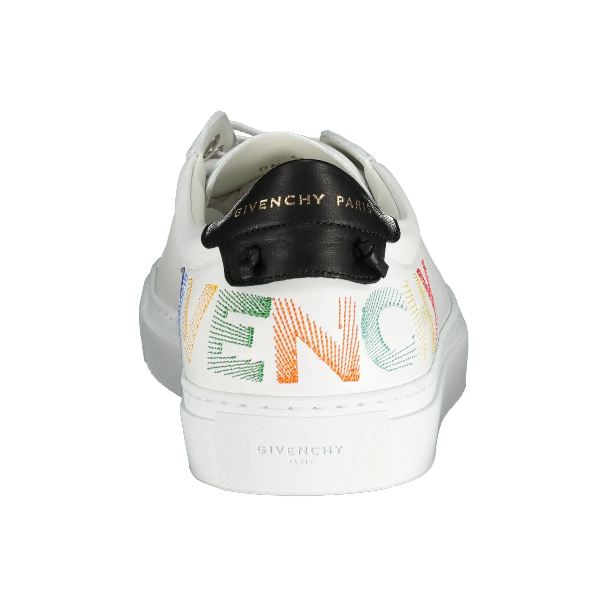 GIVENCHY Urban Street Logo-Embroidered Leather Sneakers