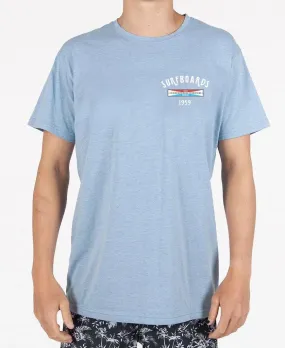 GS Surfboards Tee | Sea Blue Marle