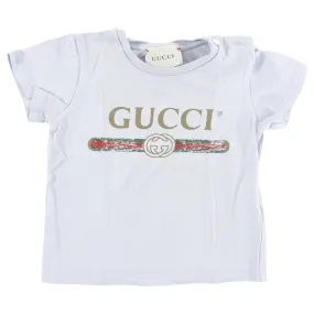 Gucci Baby Grey Logo Infant T Shirt - 9/12