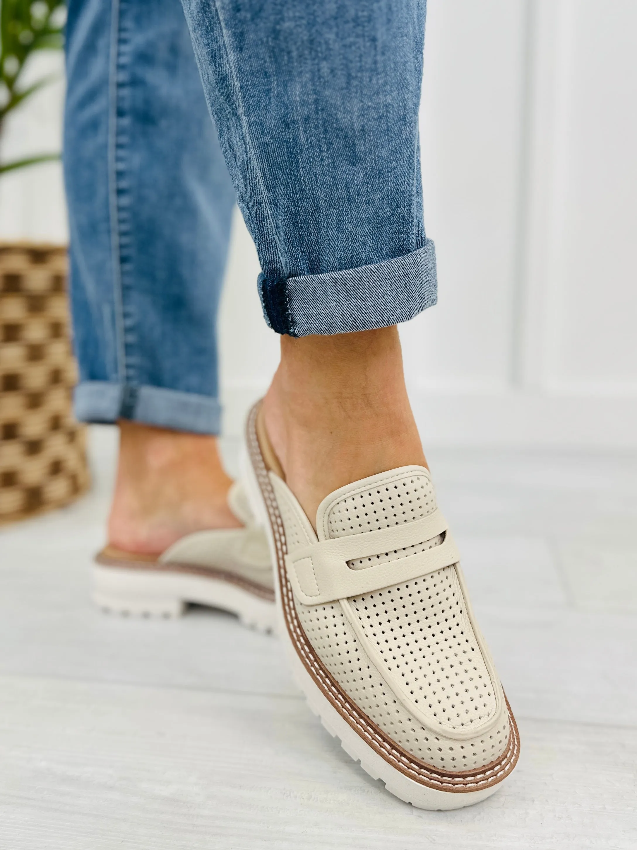 I'm Walking On Sunshine Mules In Ivory