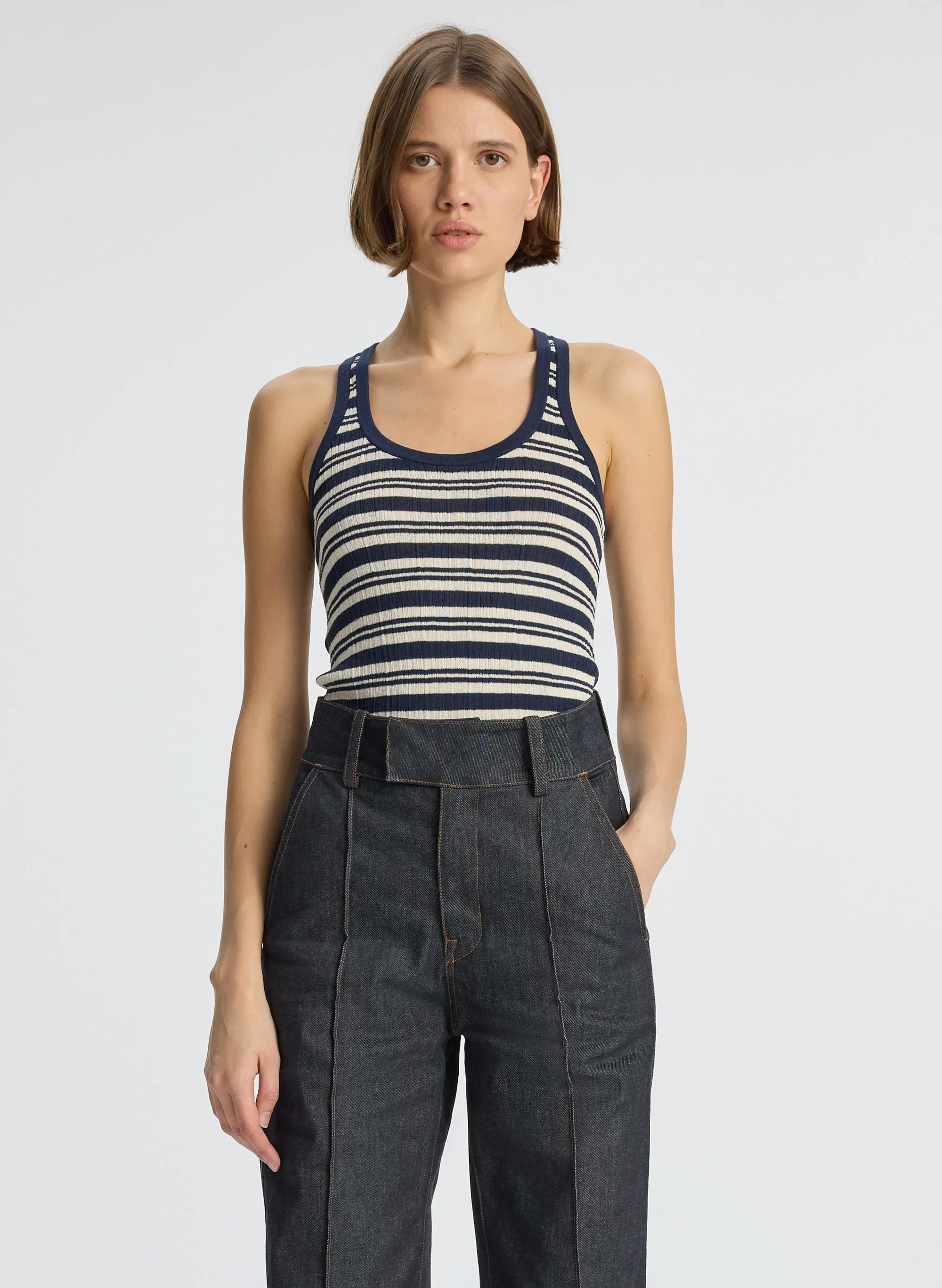 Iris Fine Cotton Knit Tank