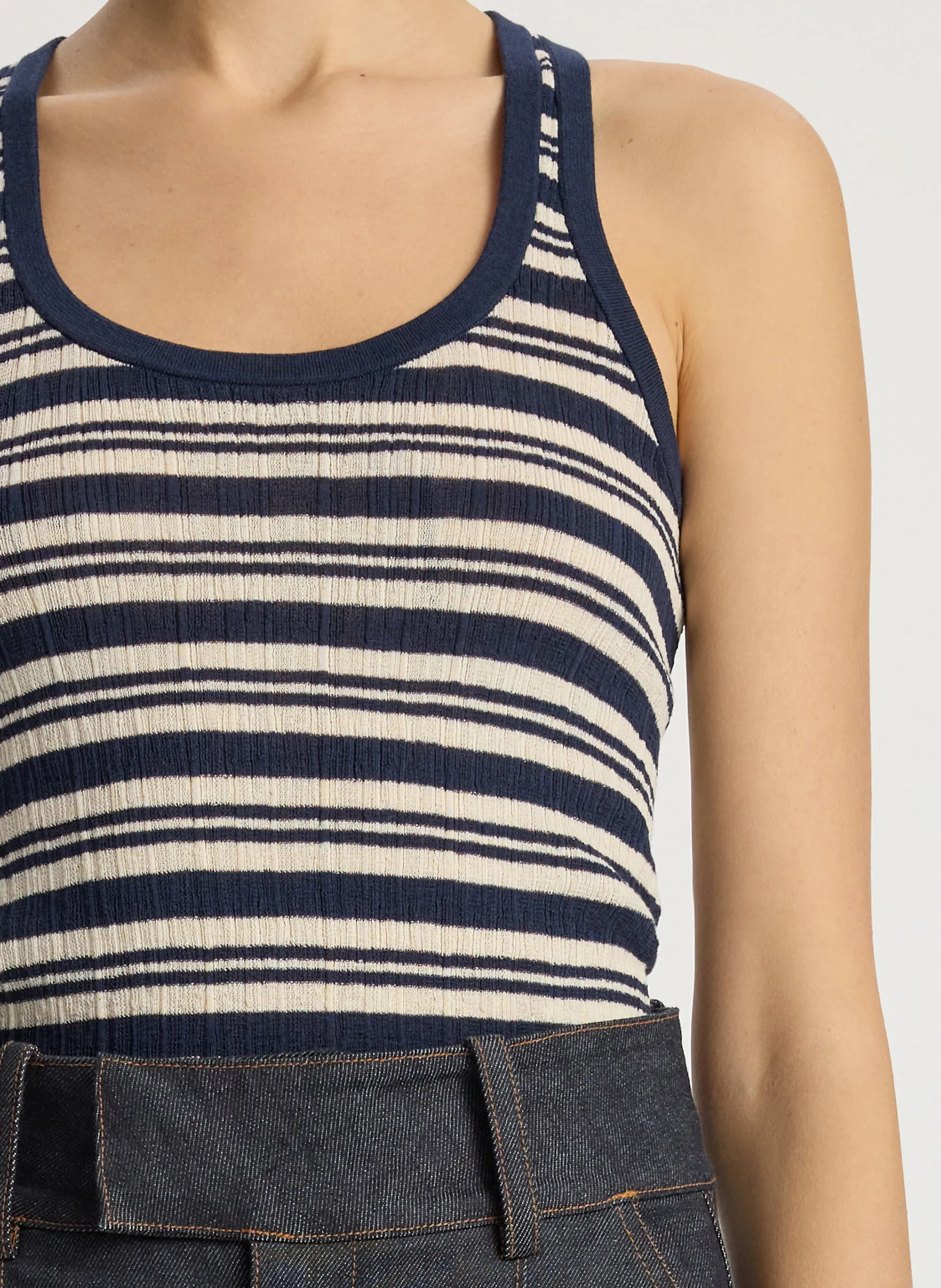 Iris Fine Cotton Knit Tank