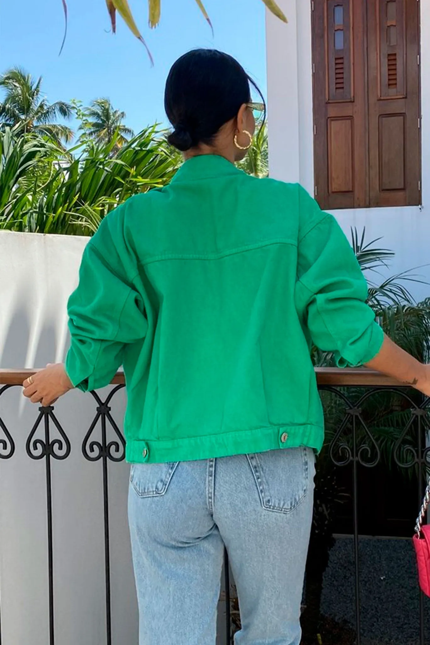 Jaqueta Jeans Verde