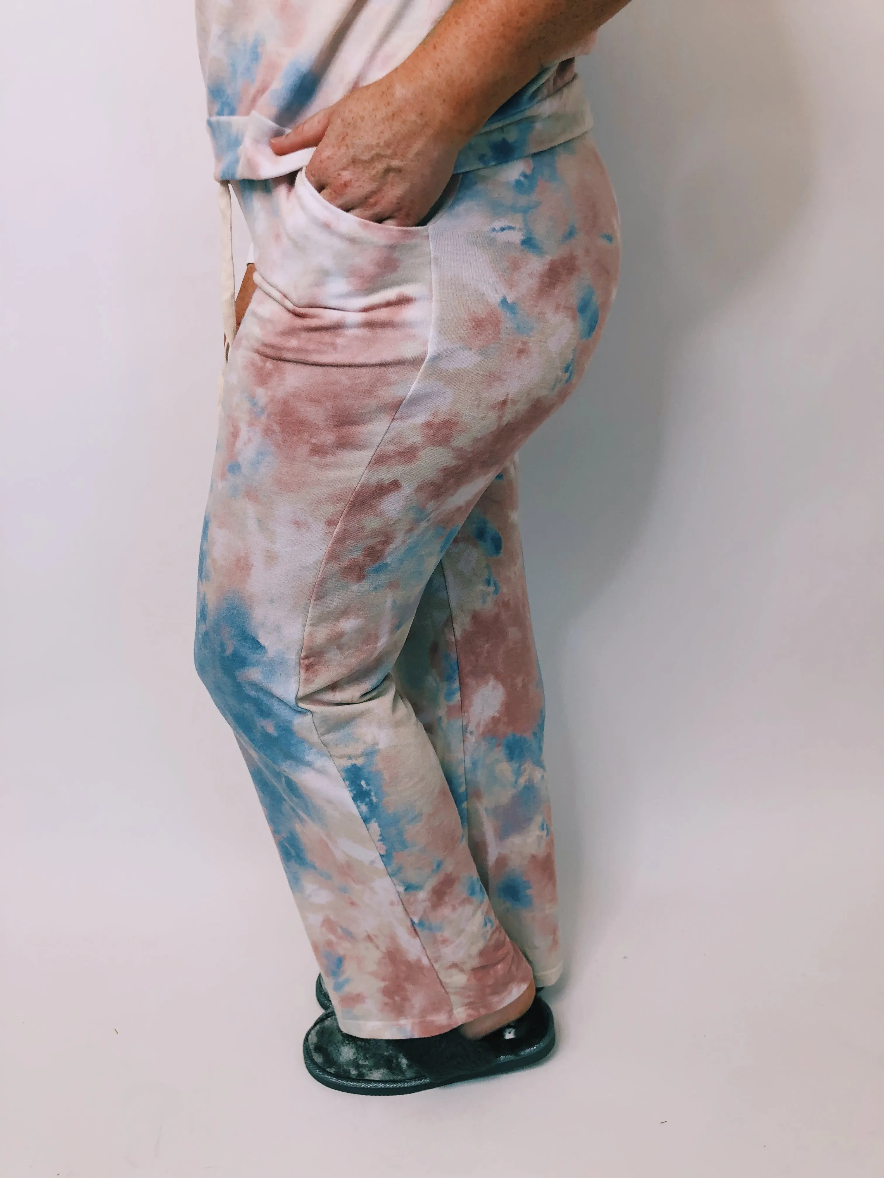 #K309 Heaven Sent Tie Dye Lounge Set