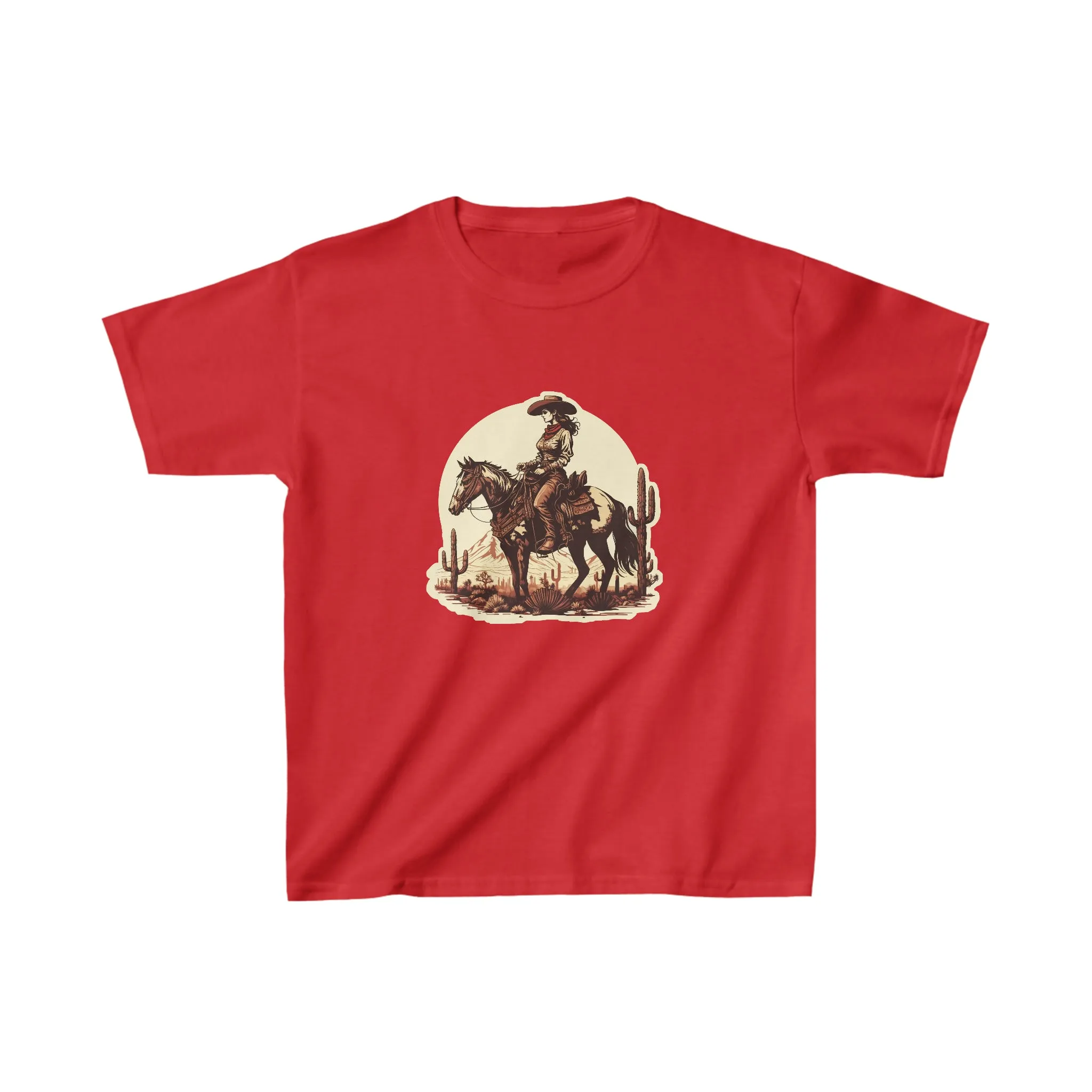 Kids' Western Cowgirl crew neck t-shirt