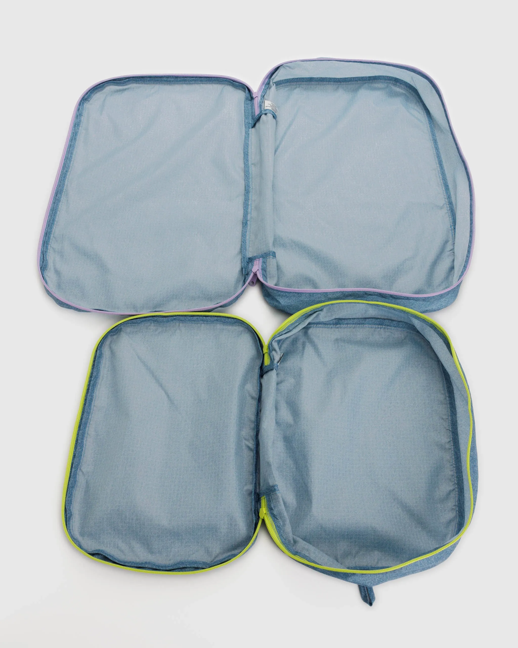 Large Packing Cube Set in Digital Denim