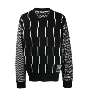 Logo-Patch Crew Neck Jumper