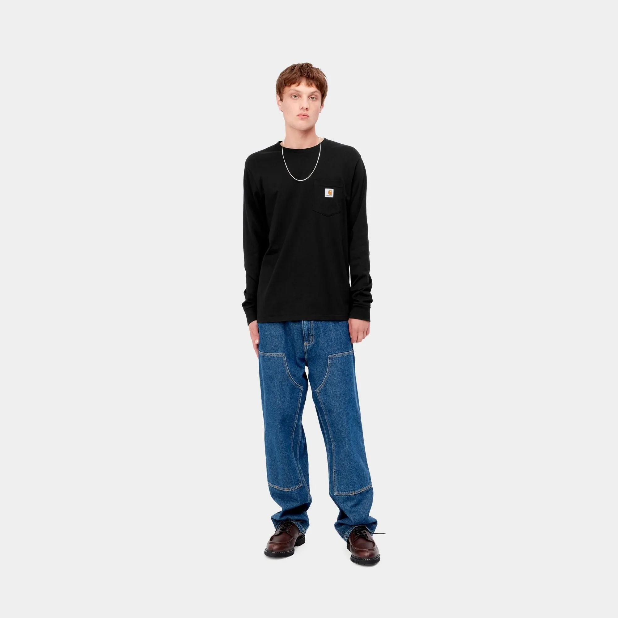 Long Sleeve Pocket T-Shirt | Black