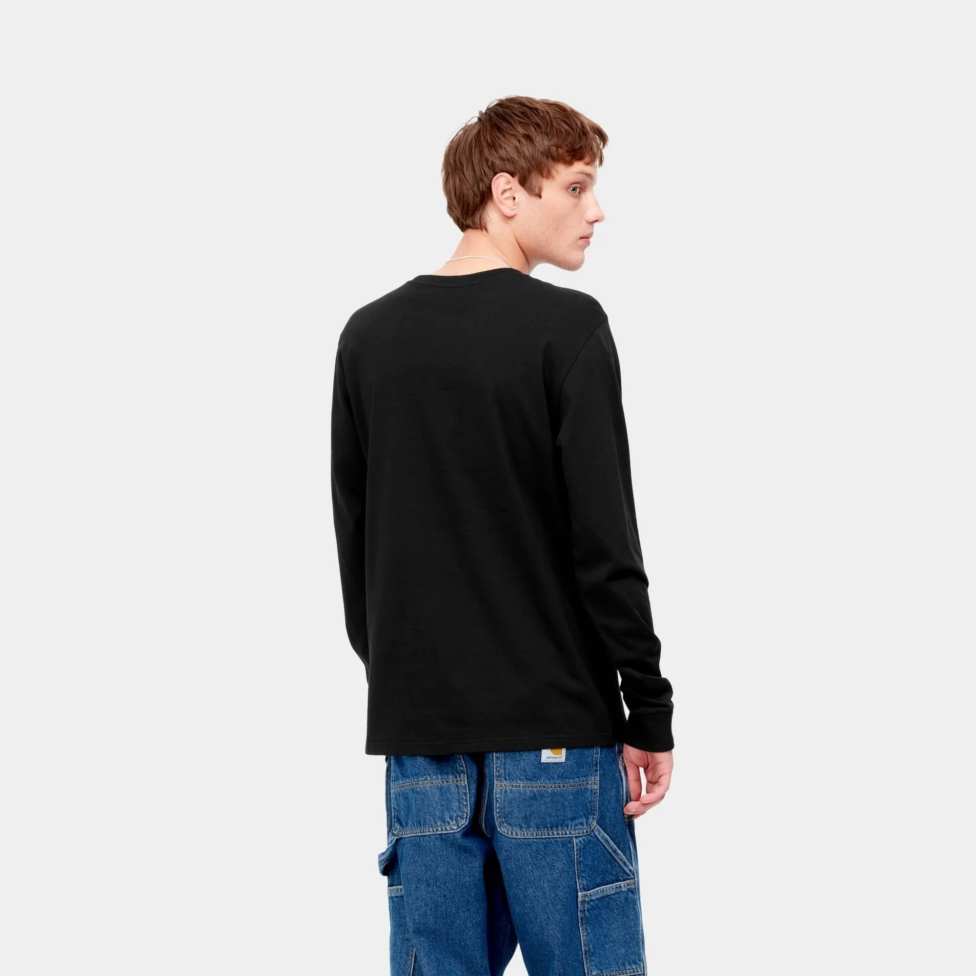 Long Sleeve Pocket T-Shirt | Black