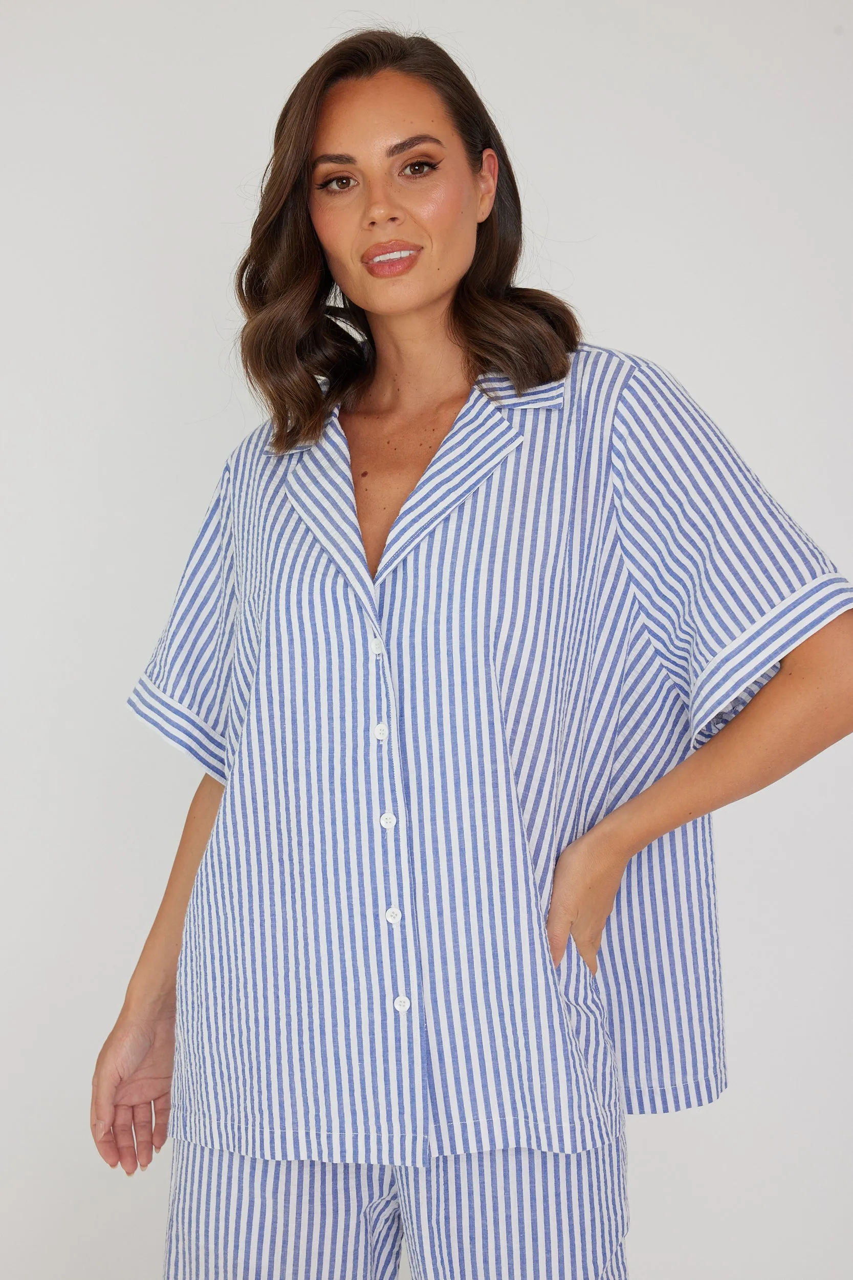 LOUIS Shirt Blue Stripe