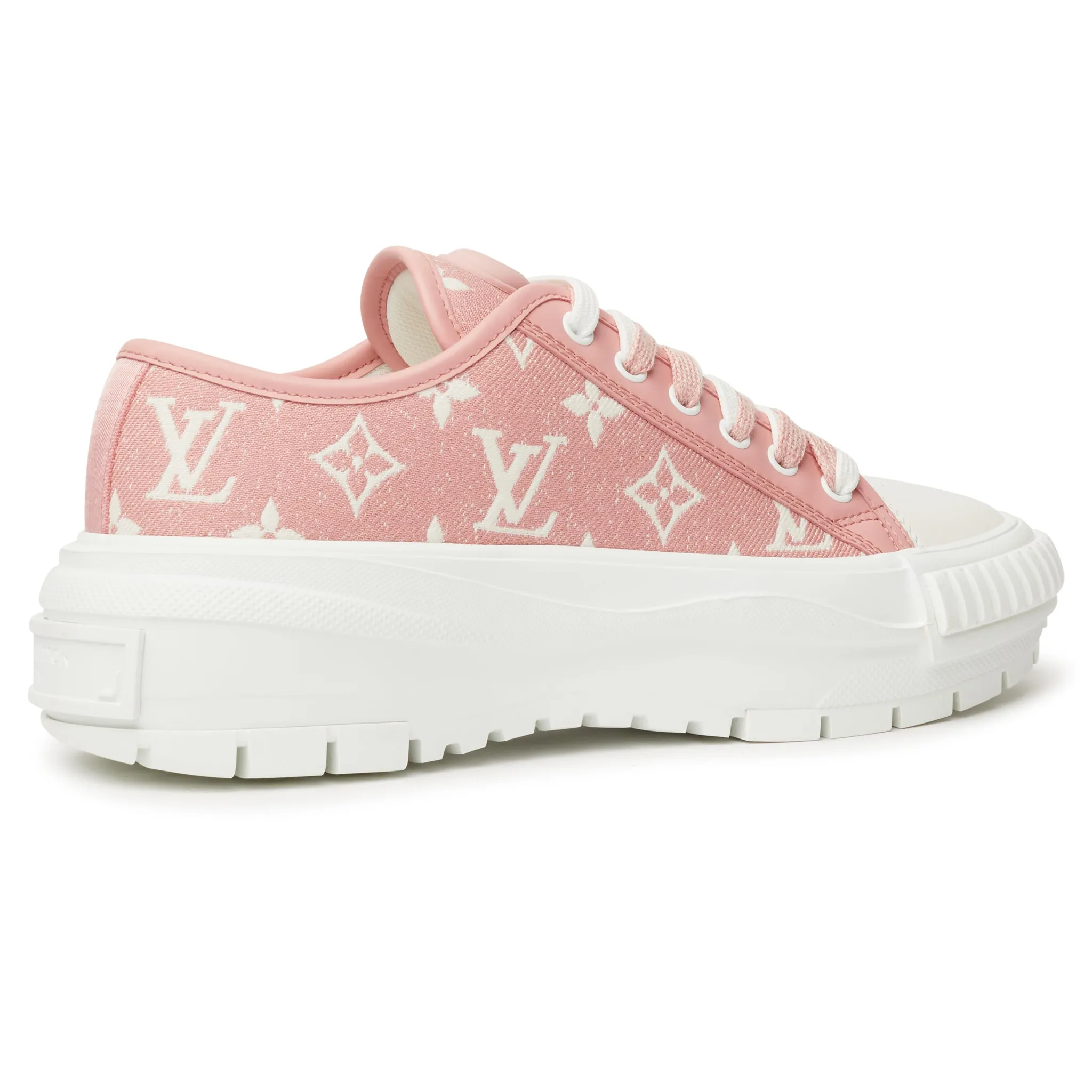 Louis Vuitton LV Squad Monogram Pink White Sneaker