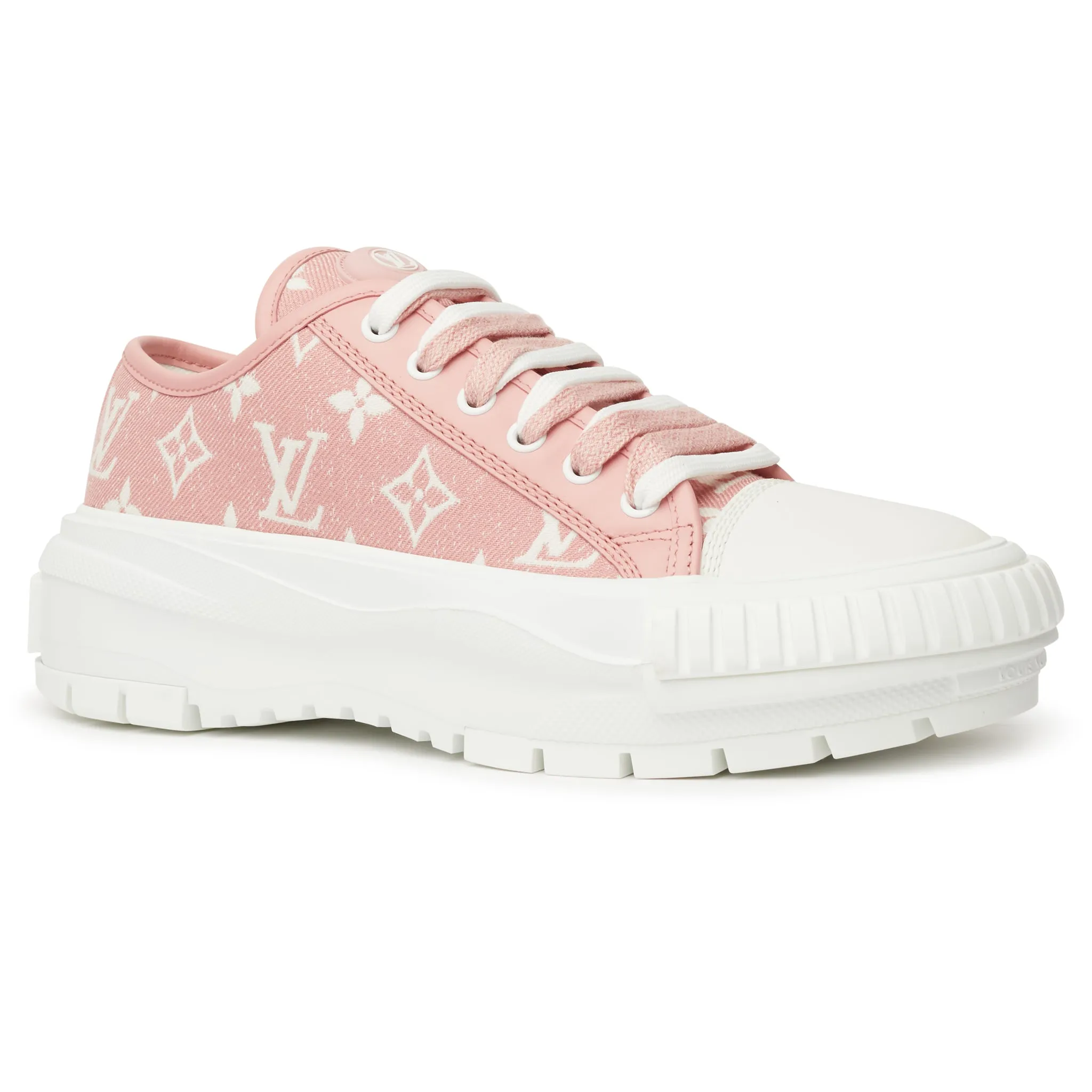 Louis Vuitton LV Squad Monogram Pink White Sneaker