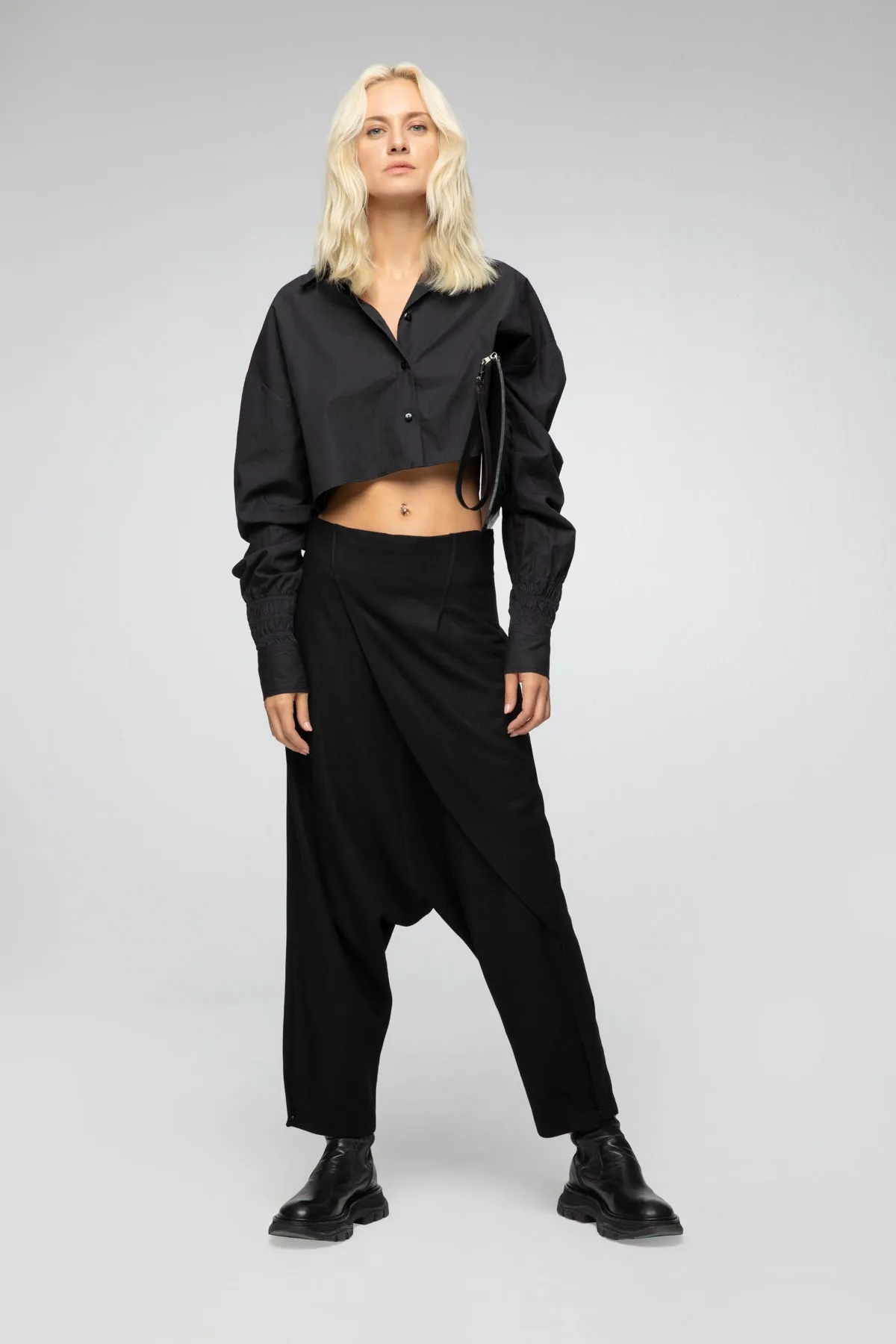 Magda - Black Wool Pants