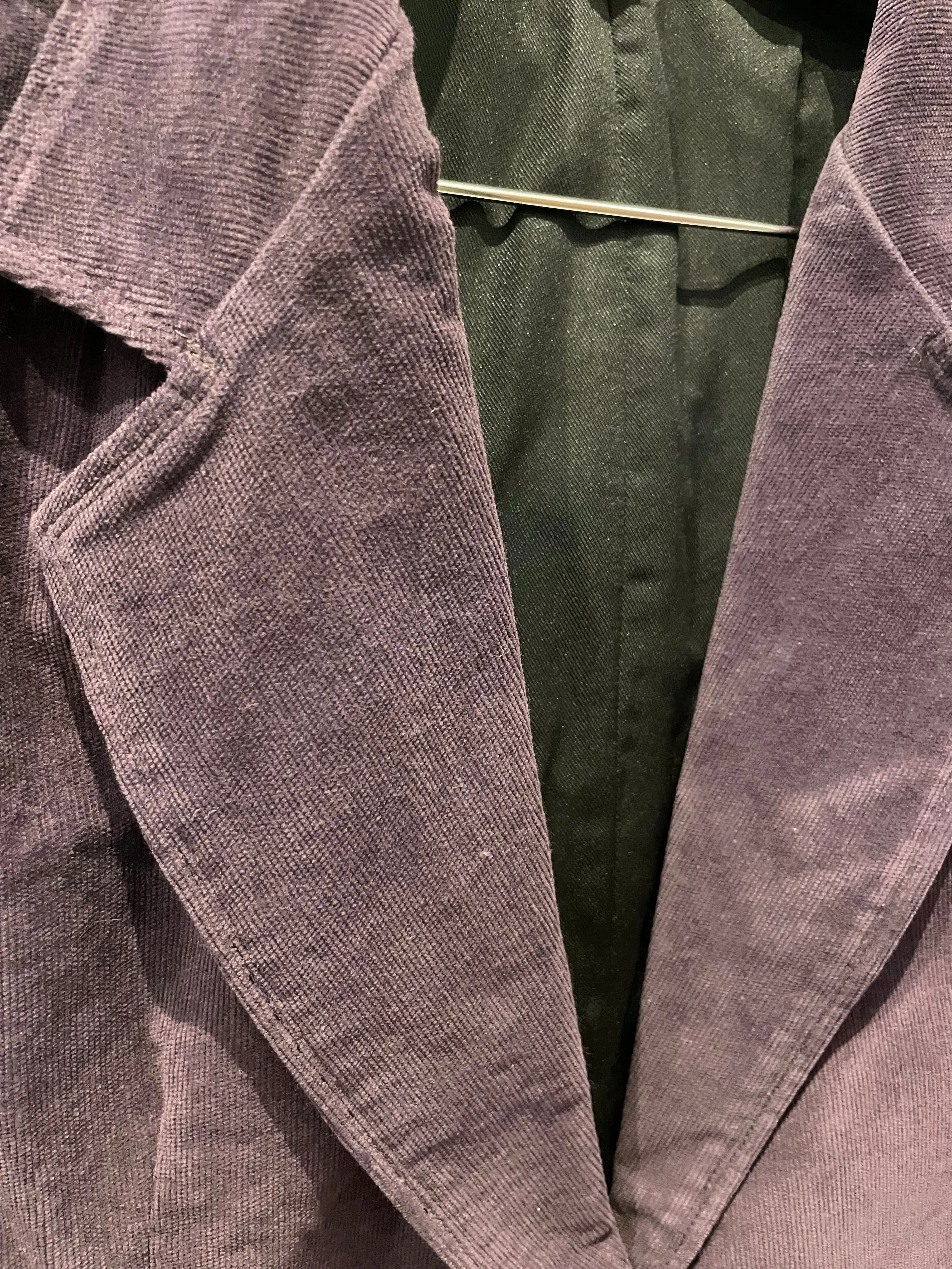 Premium Mario-Themed Corduroy Jacket in Plum Color