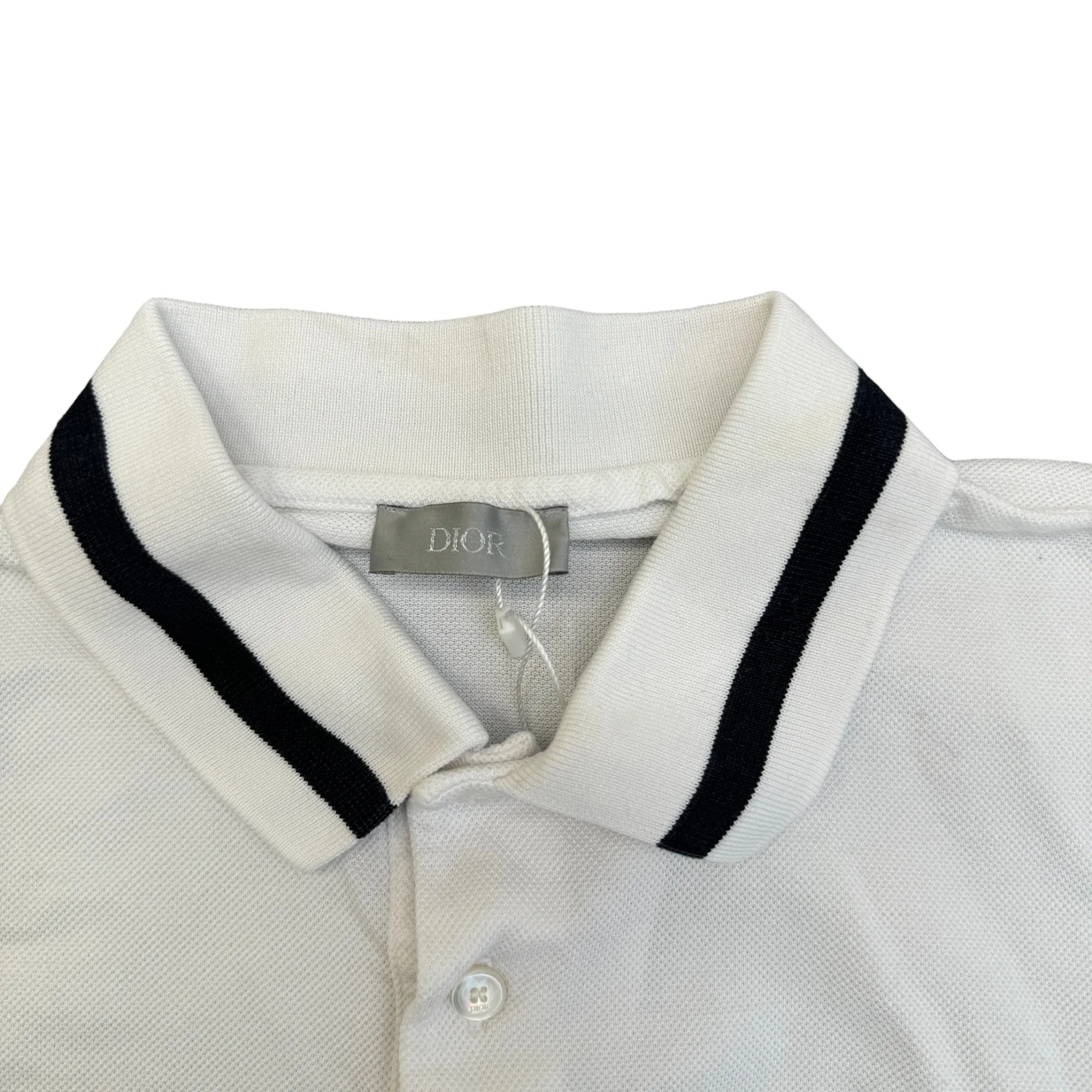 Men's Air Dior Polo Shirt White Size S