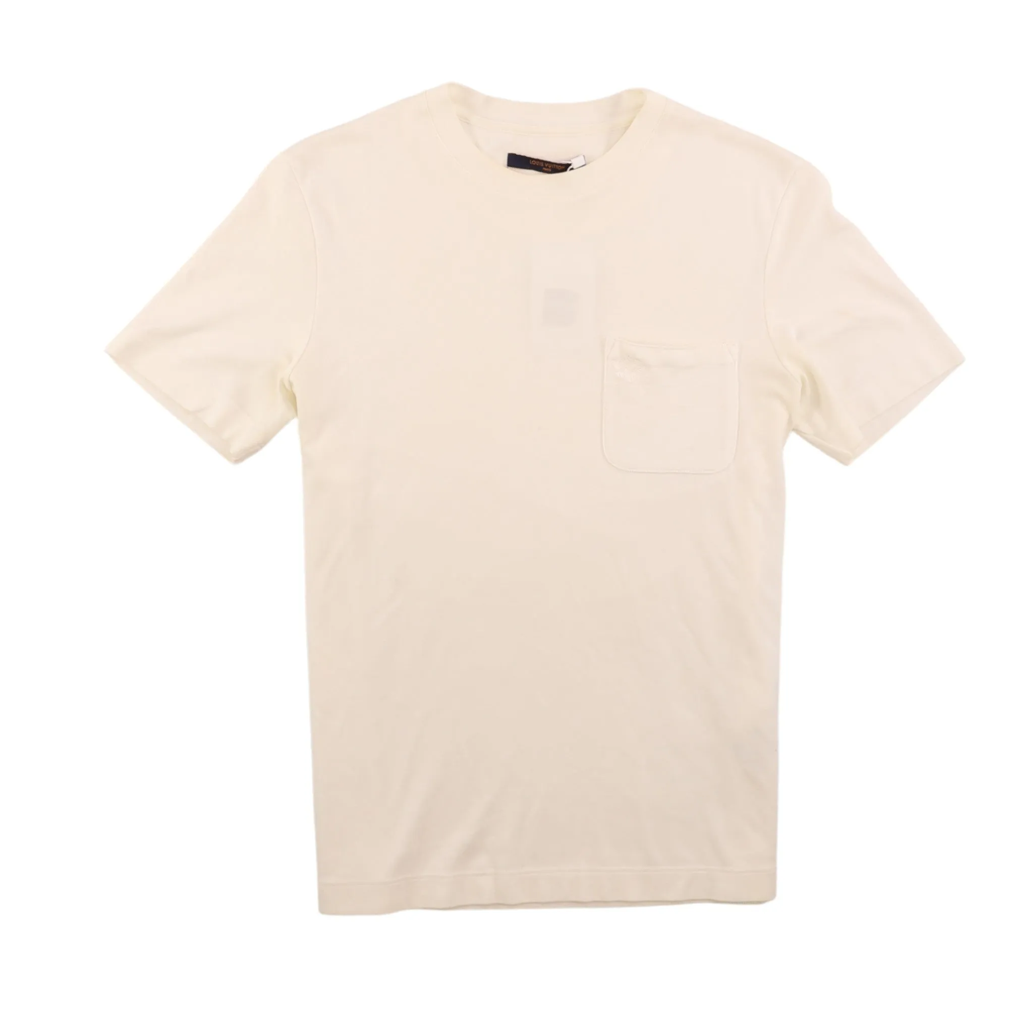 Men's Damier Pocket T-Shirt White Size XS