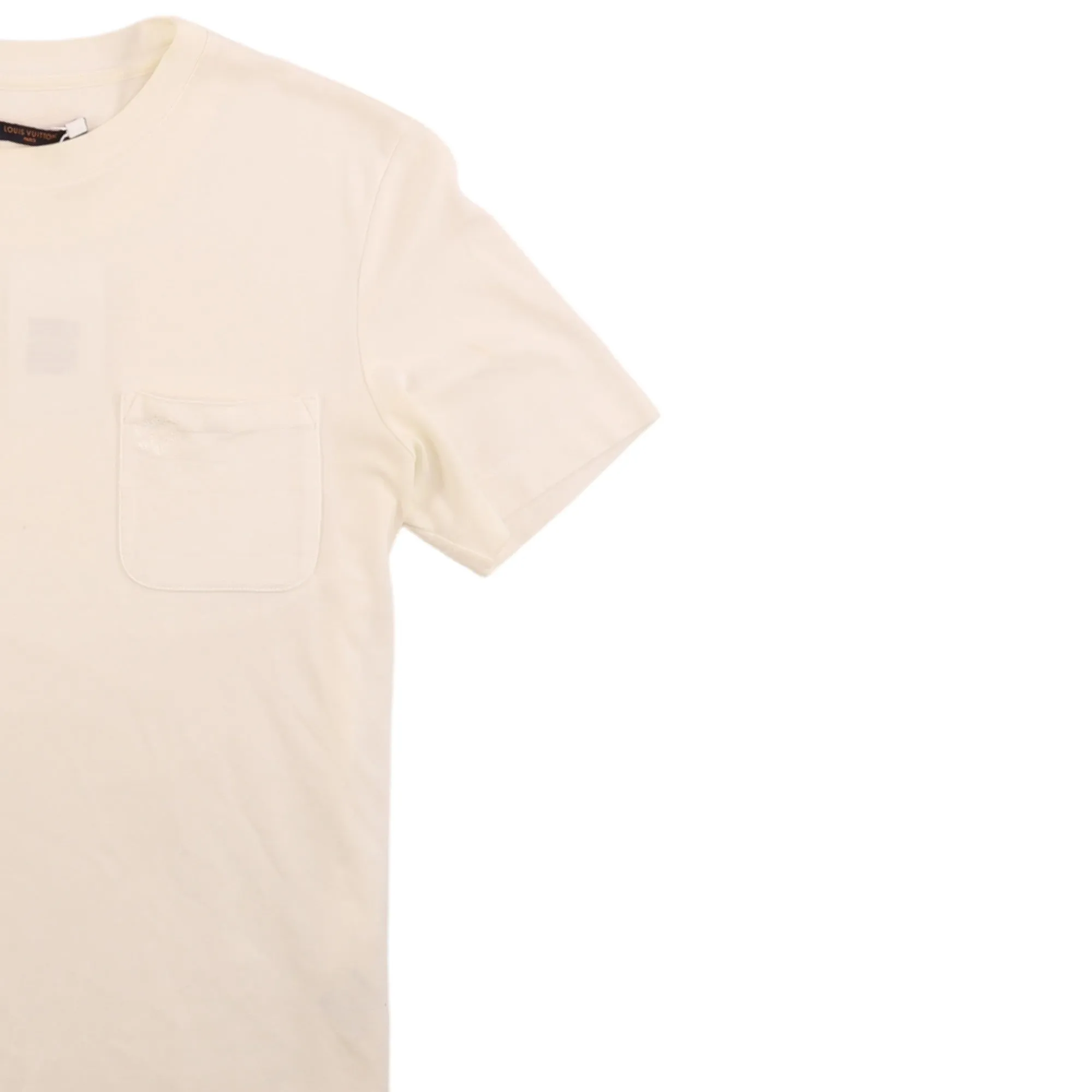 Men's Damier Pocket T-Shirt White Size XS