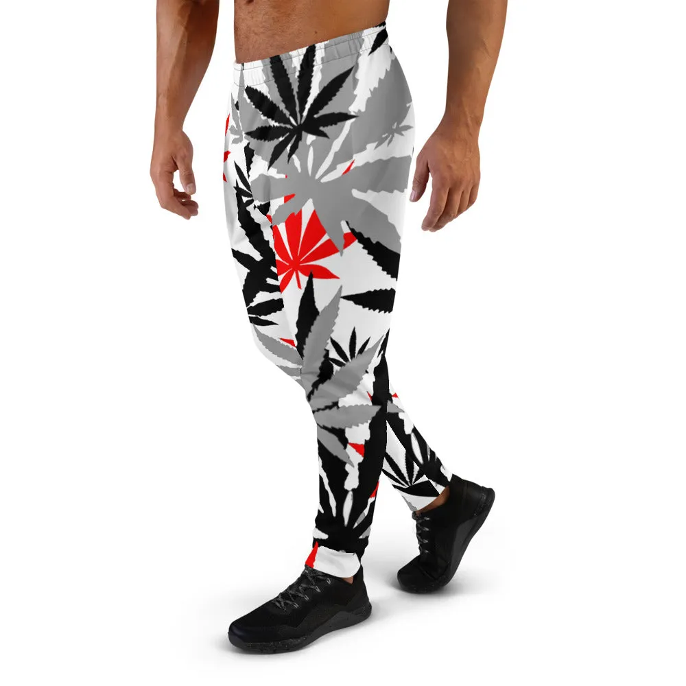 Men's Red Leaf Joggers