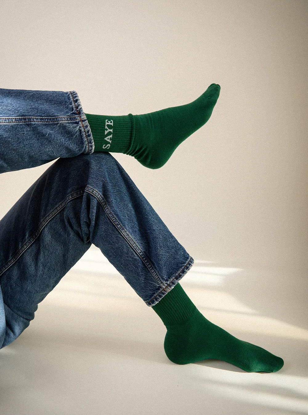 Mid-crew Everyday Socks - Pine