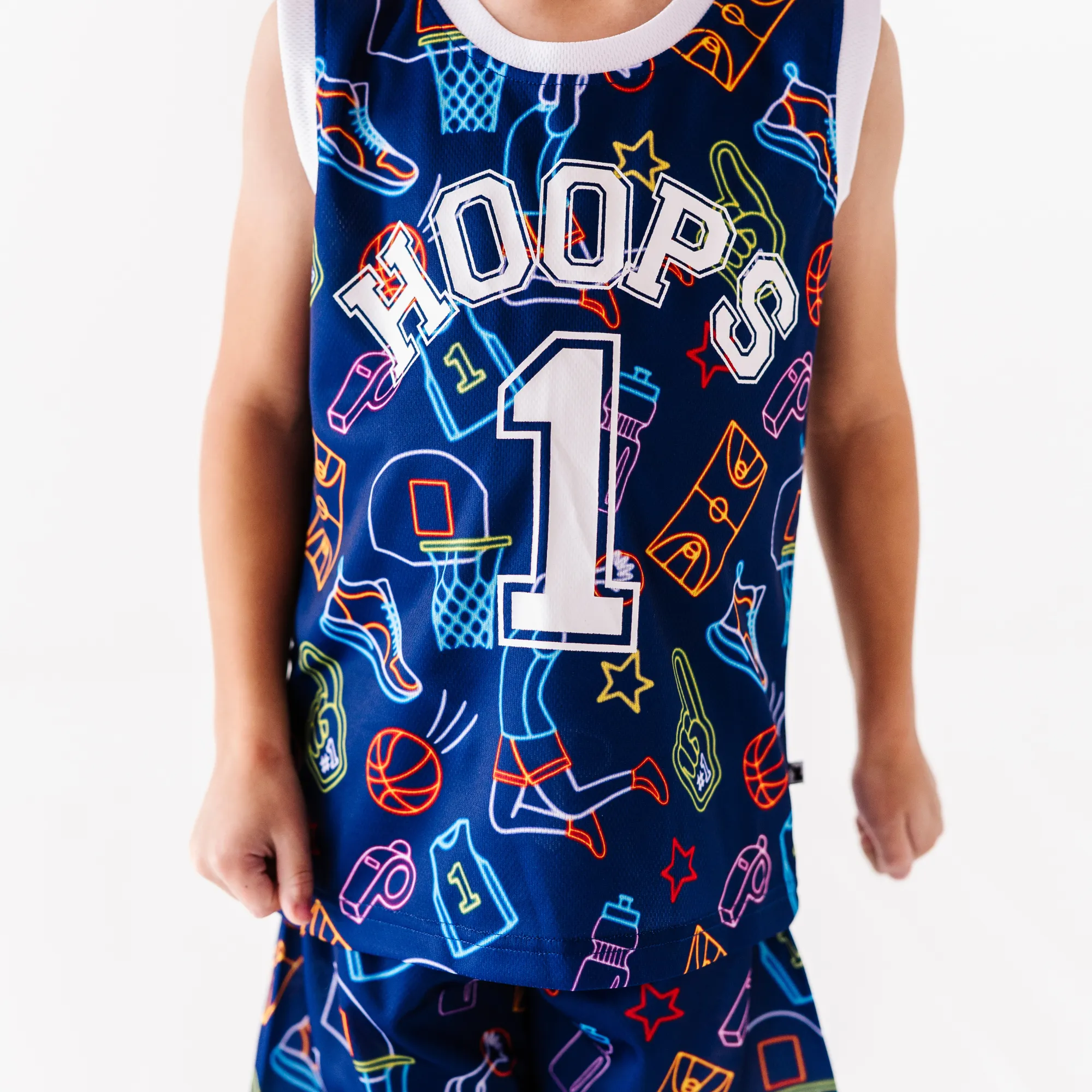 Nothin' But Neon Toddler/Big Kid Jersey Set