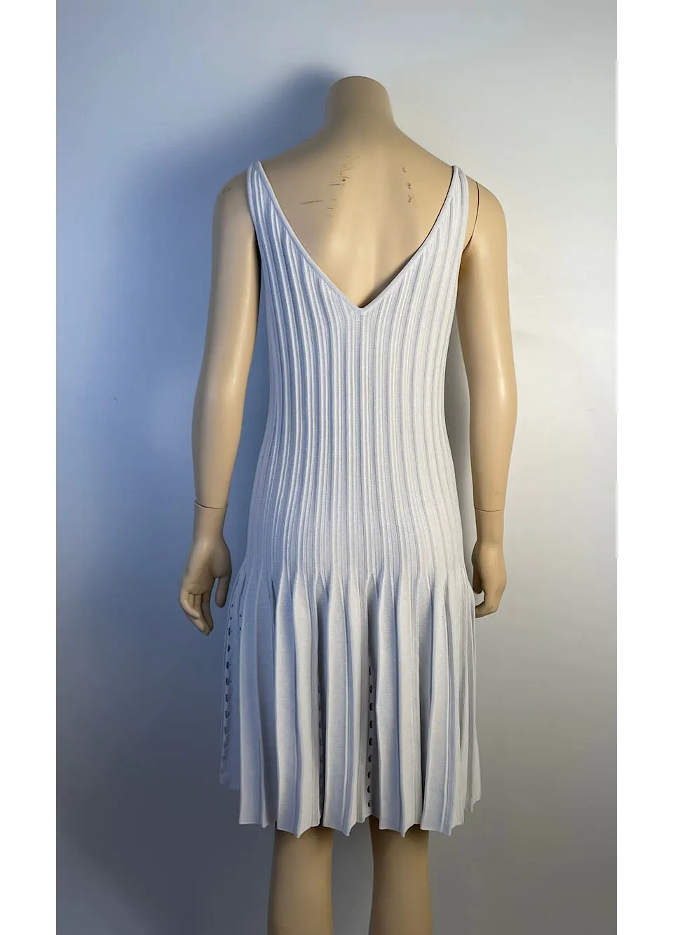 NWT Chanel 12P 2012 Spring Light Blue Summer Dress FR 36 US 4