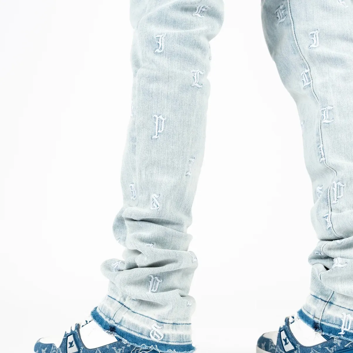 Pheelings “Soul Stamped” Flare Stack Jeans