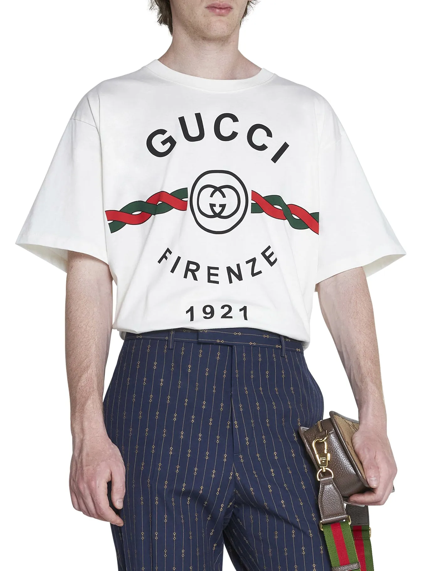 "Gucci Firenze 1921" cotton jersey T-shirt