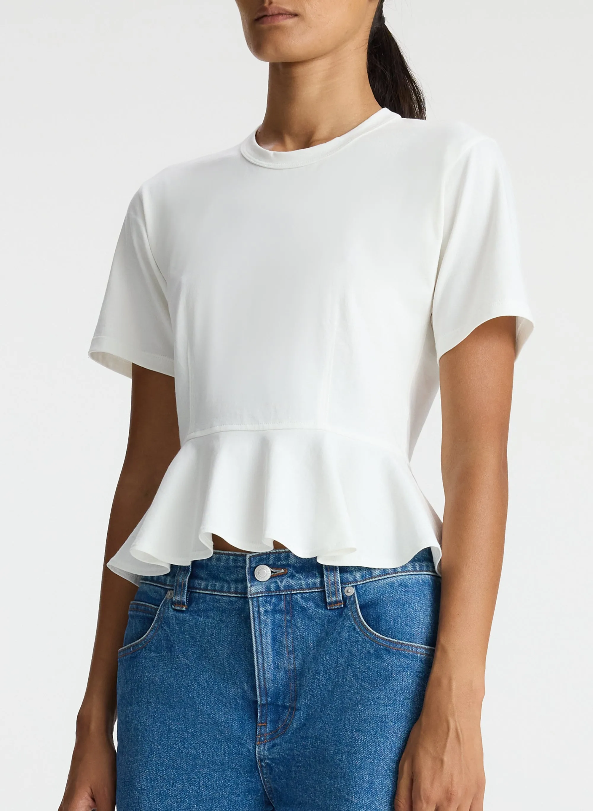 Roxy Cotton Peplum Tee