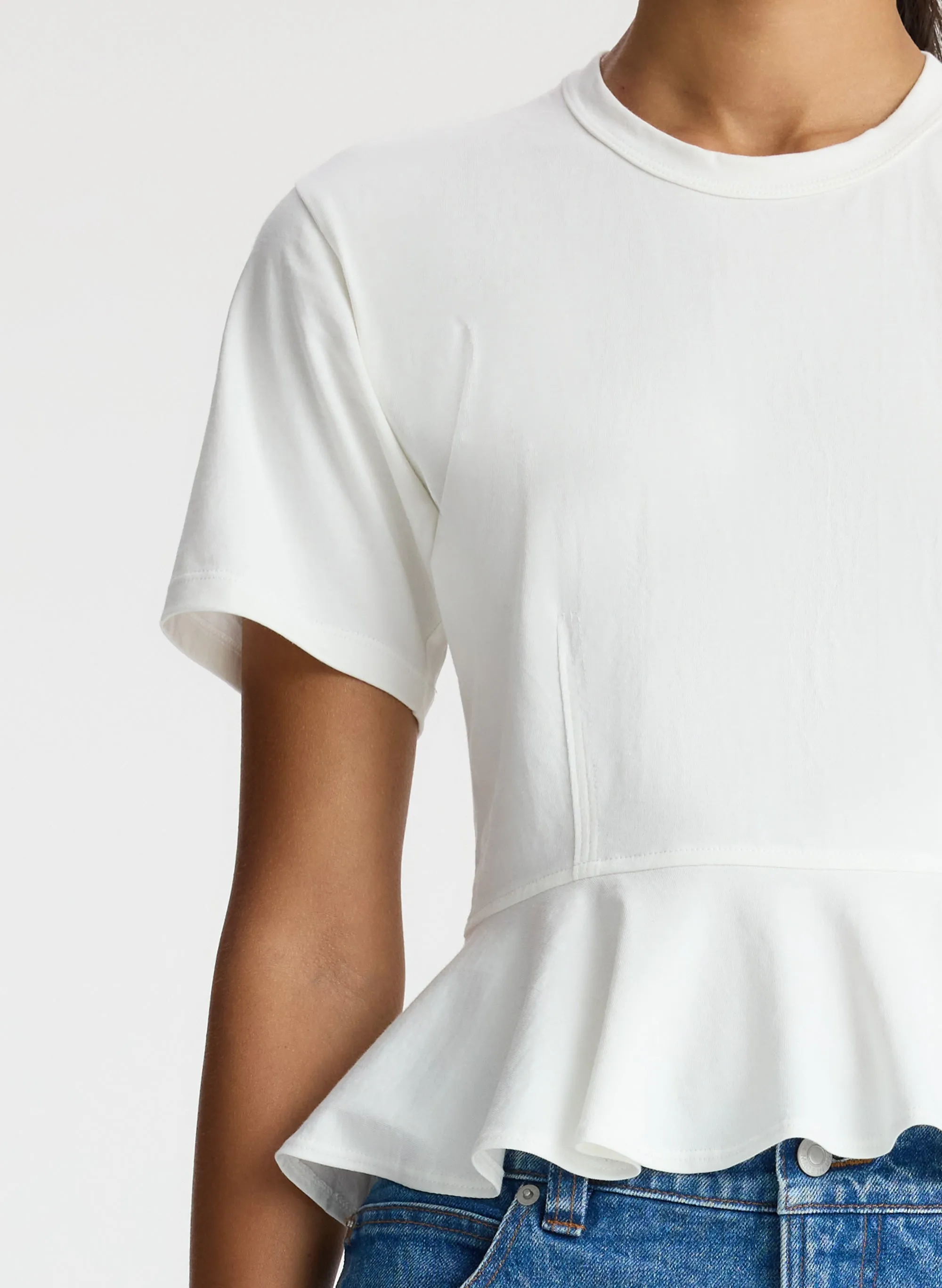 Roxy Cotton Peplum Tee