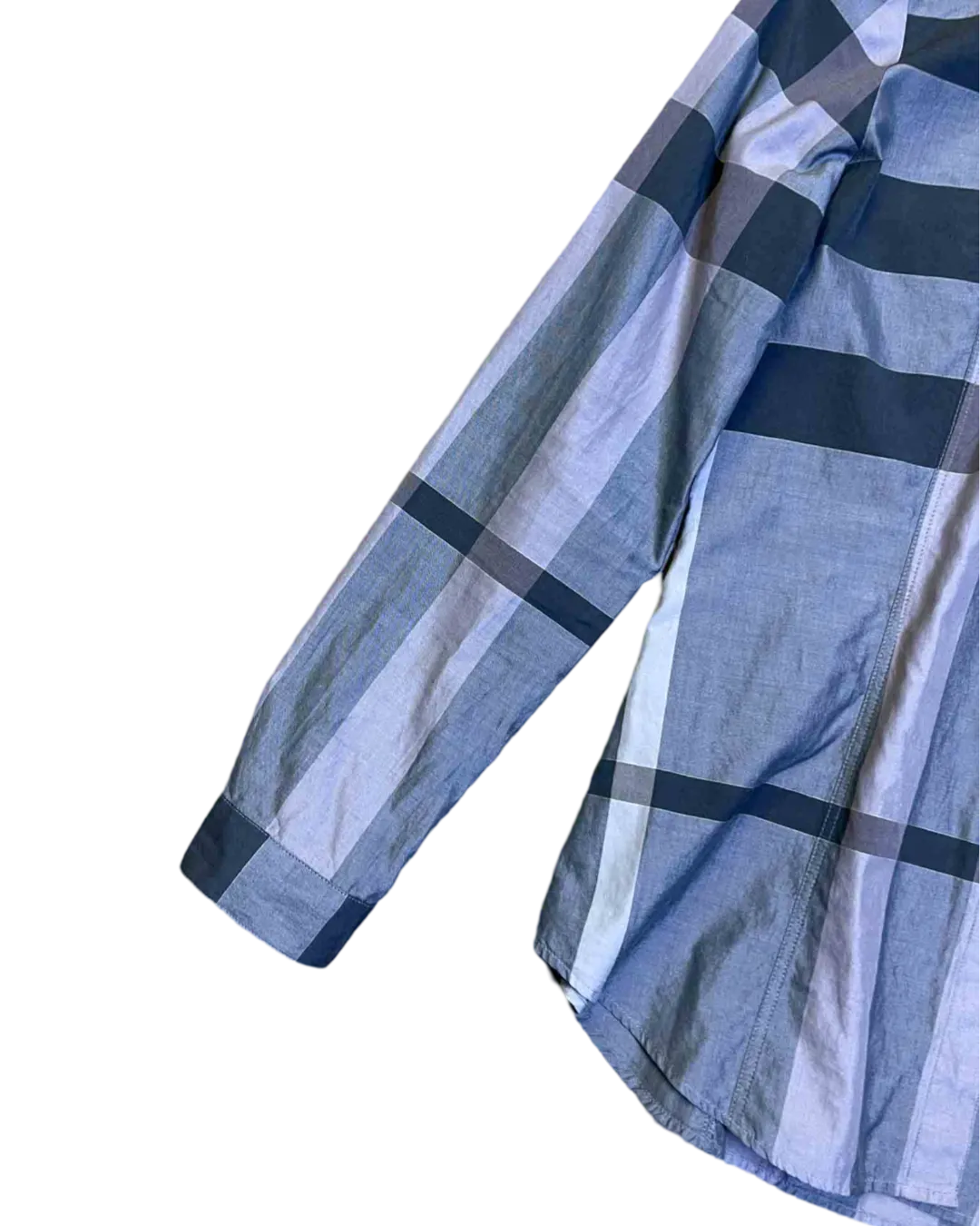 Size 10 - Burberry Grey Plaid Shirt