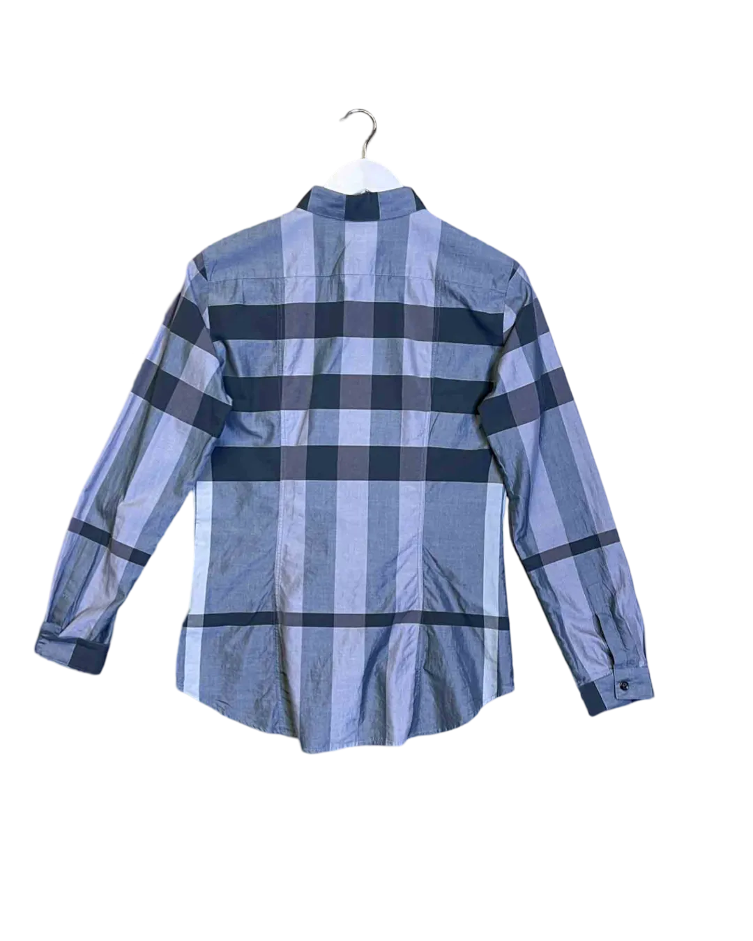 Size 10 - Burberry Grey Plaid Shirt