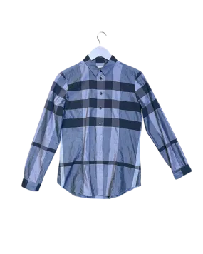 Size 10 - Burberry Grey Plaid Shirt