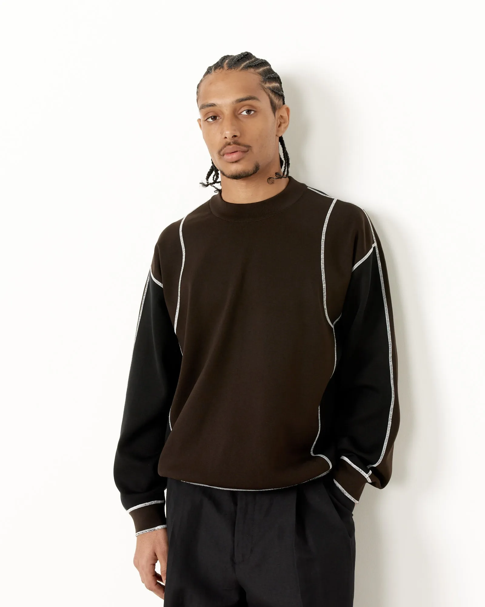 St. 861 Sweater in Military Khaki/Black