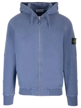 Stone Island Full zip sweater dusty blue