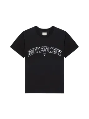 T-shirt in GIVENCHY College embroidered jersey