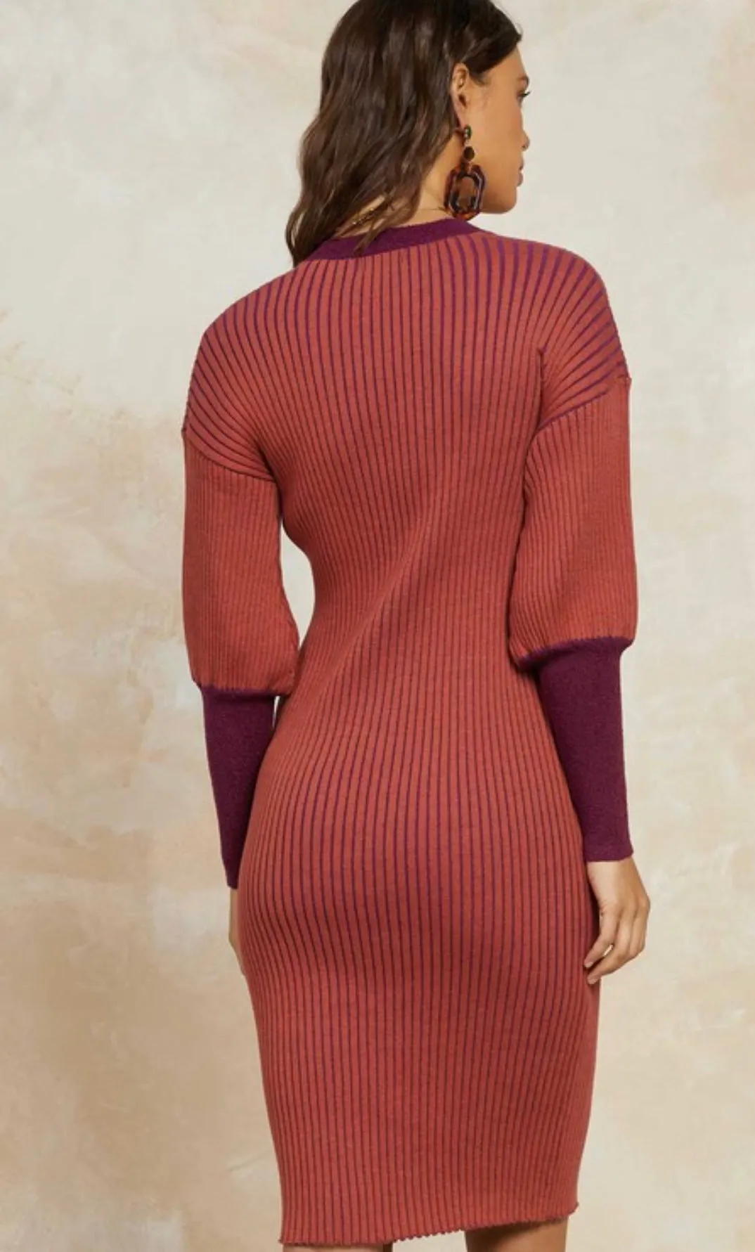 The Louis Ribbed Sweater Dress