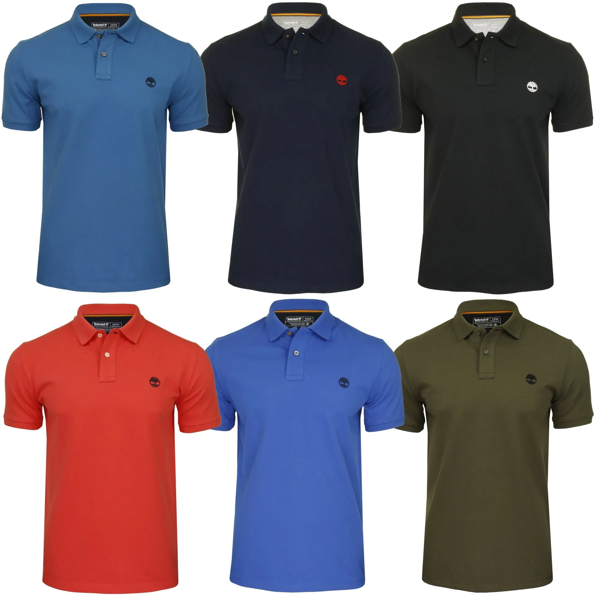 Timberland Mens Pique Polo T-Shirt 'Millers River Pique Polo ' - Short Sleeved