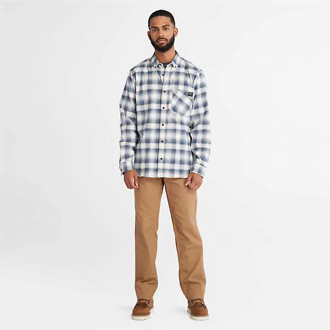 Timberland Pro Men's Woodfort Lightweight Flex Shirt -Indigo- TB0A64AWB05