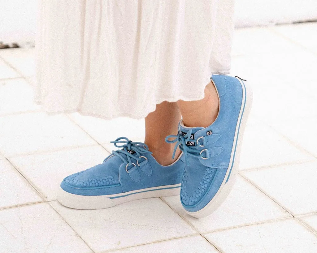 Tranquil Blue Suede D-Ring Interlace Sneaker