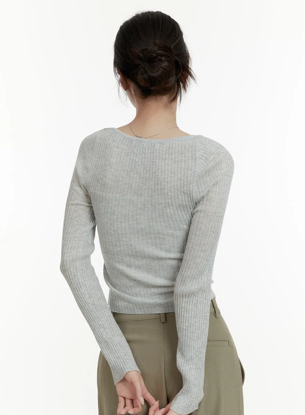 Unbalanced Cotton Long Sleeve OA405