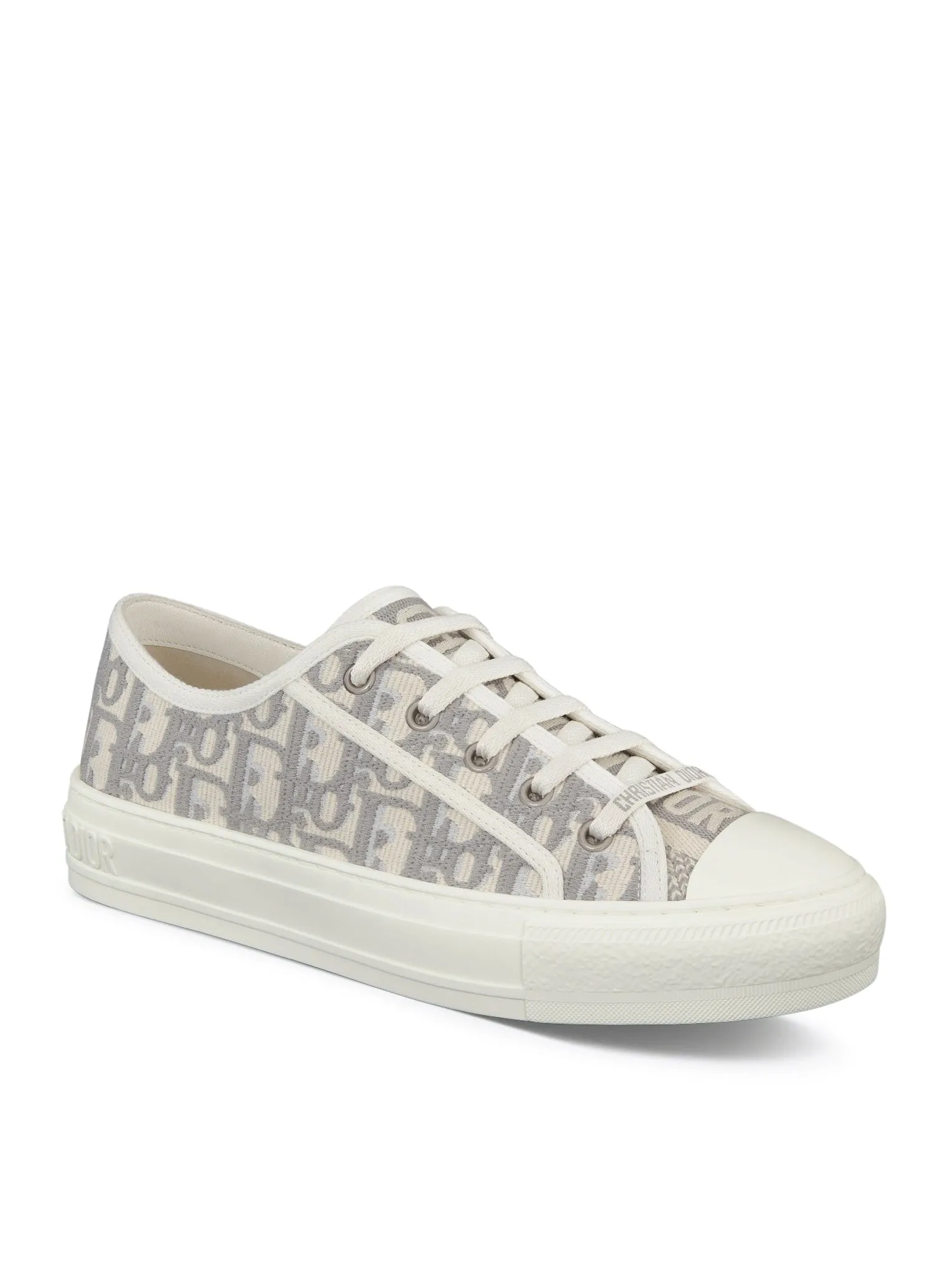 WALK`N`DIOR OBLIQUE EMBROIDERED COTTON SNEAKER