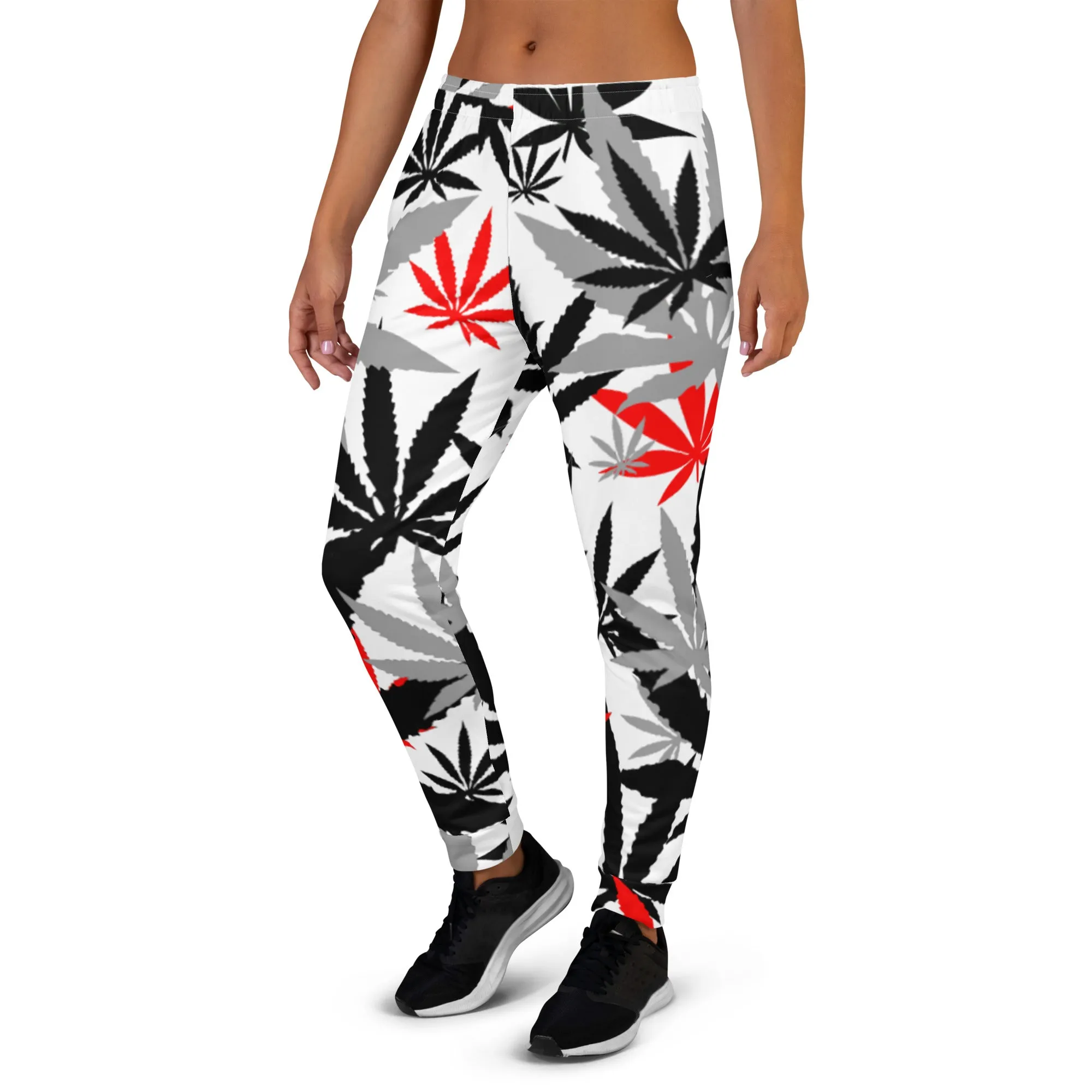 Women's Red Leaf Joggers