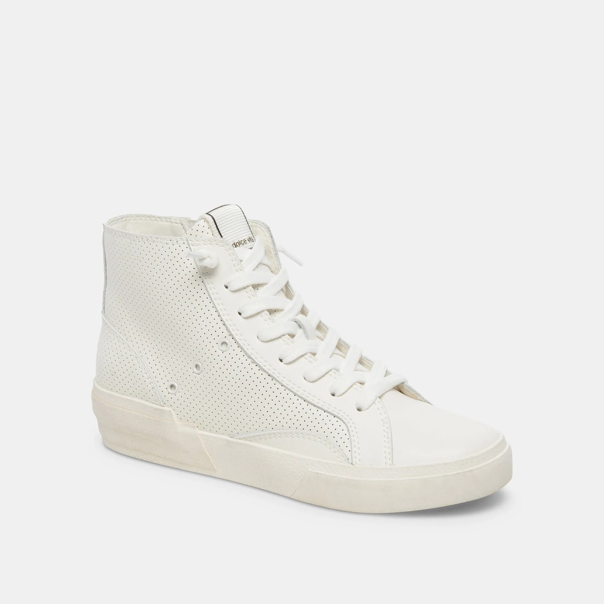 ZOHARA SNEAKERS WHITE PERFORATED LEATHER