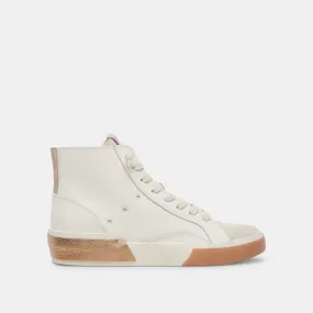 ZOHARA SNEAKERS WHITE TAN LEATHER