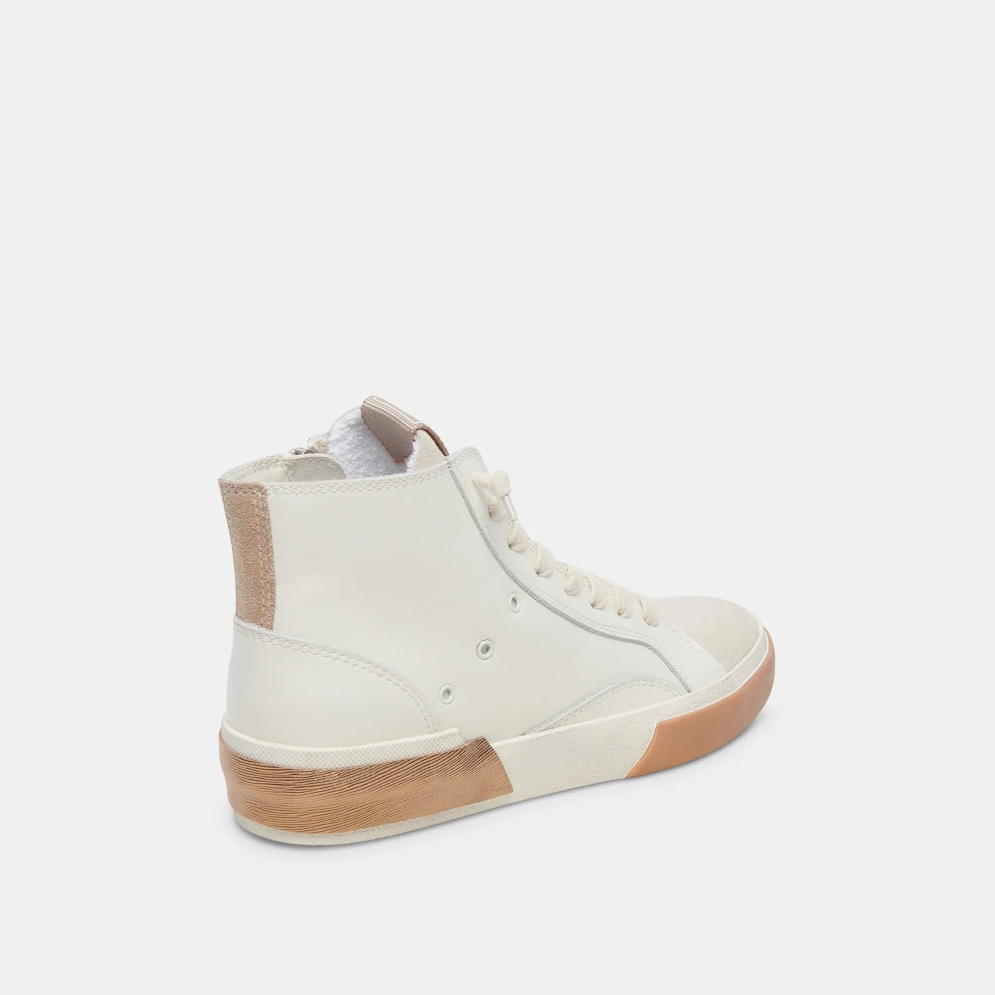 ZOHARA SNEAKERS WHITE TAN LEATHER