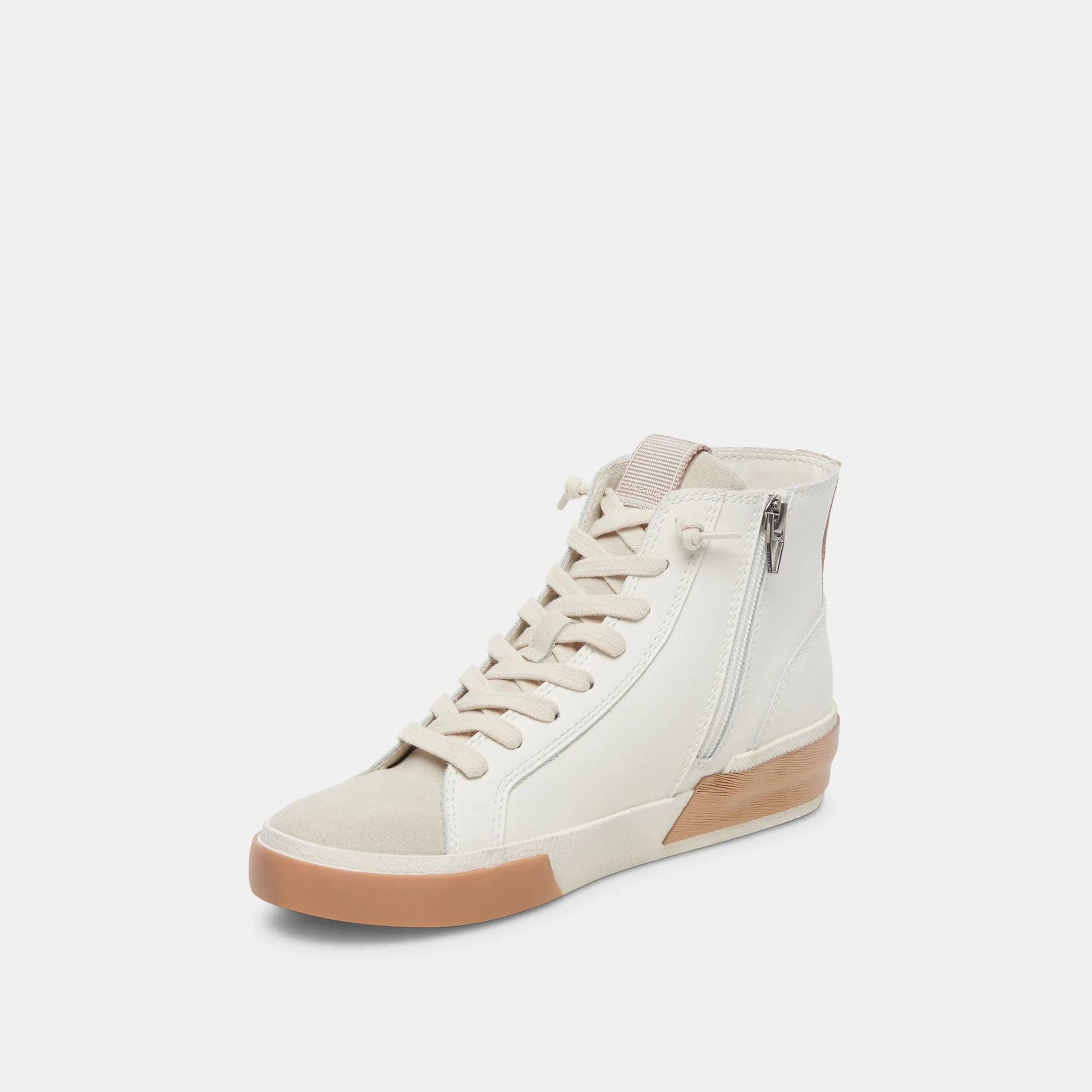 ZOHARA SNEAKERS WHITE TAN LEATHER