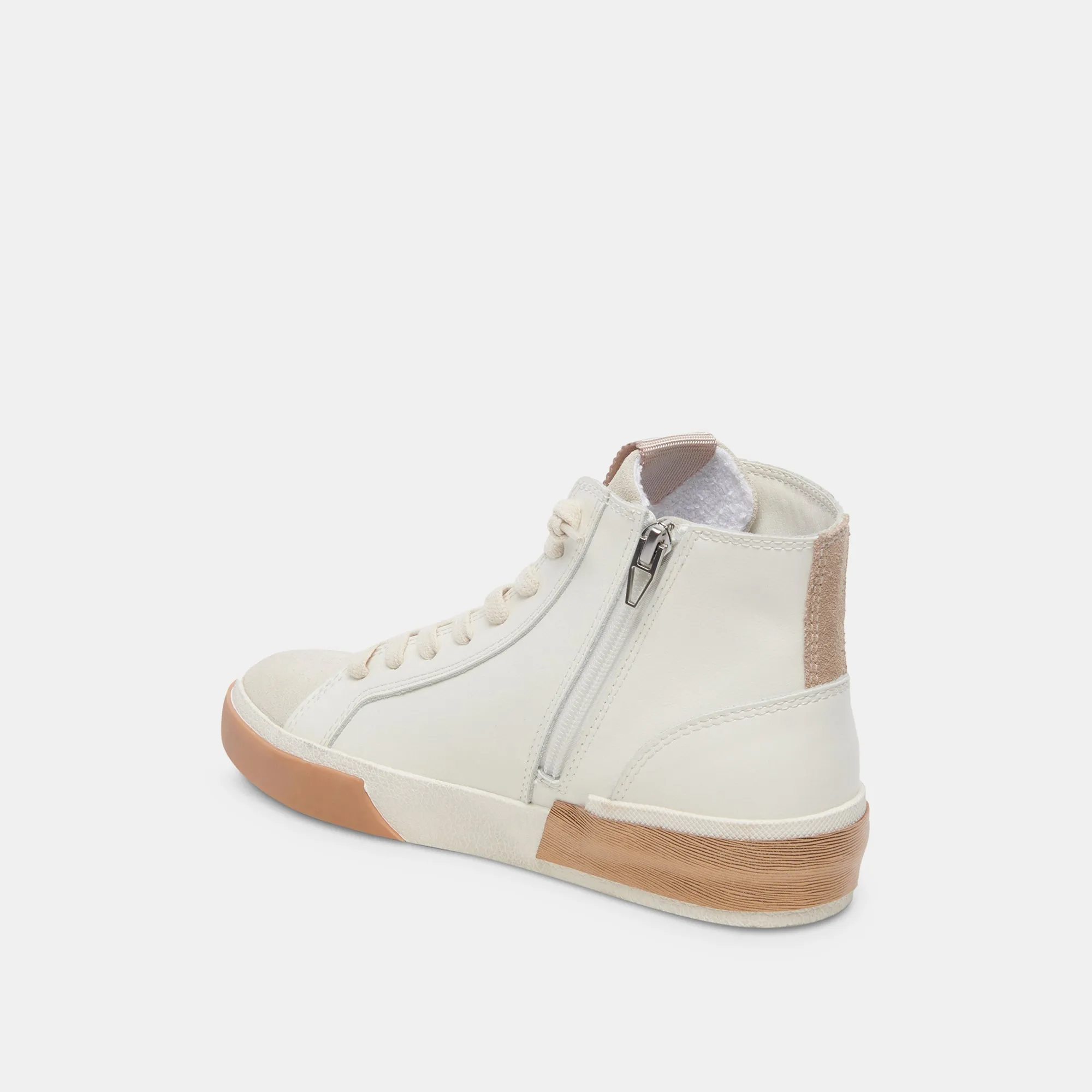 ZOHARA SNEAKERS WHITE TAN LEATHER